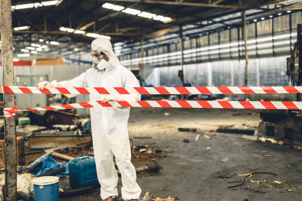 Professional Trauma Scene Cleanup technician working in Markham, IL